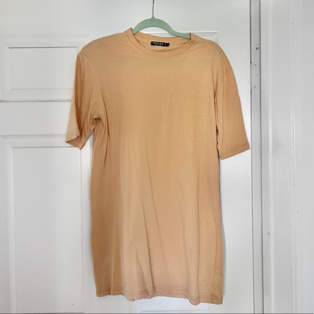 Peach T-Shirt Dress
